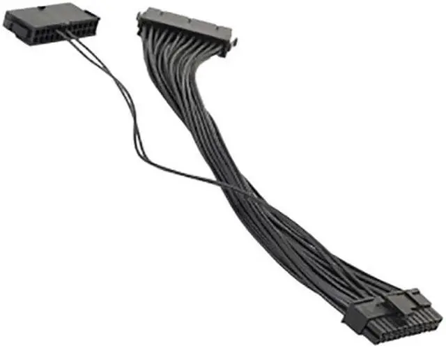 Alt view image 6 of 6 - WISDUM 24Pin Power Supply Synchronizer Male to Female ATX Mining 30cm 24 Pin Dual PSU Extension Cable for Computer Adaptor for Mining