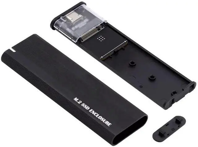 Alt view image 7 of 7 - WISDUM M.2 NVME SATA SSD Enclosure Adapter, 10Gbps Aluminum USB 3.1 Gen 2 Type C External Enclosure for M.2 NVMe PCIE & SATA M-Key / B+M Connectors SSDs of Sizes 2230 2242 2260 2280d