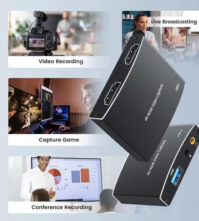 Alt view image 7 of 7 - WISDUM Capture Card for Streaming, USB 3.0 Capture Card with 4K HDMI Loop-Out, 1080P 60FPS Audio Video Capture Card for Recording/Streaming, Compatible with Nintendo Switch/Xbox/OBS/Camera/PC/Laptop