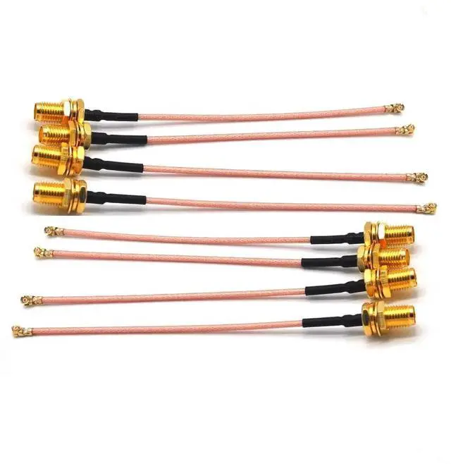 Alt view image 3 of 3 - 8PCS 20CM IPX/UFL to RP-SMA Female Extension Cord Antenna WiFi Pigtail Cable IPEX U.FL IPX Connector to RP-SMA Female Jack Plug RG178 Coax Jumper Cable