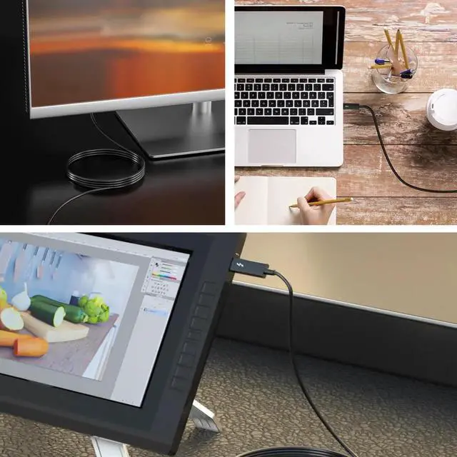 Alt view image 5 of 7 - 40Gbps Thunderbolt 4 Cable 3.3ft, Supports 8K Display/ 100W Charging USB C to USB C Cable 01M, for USB4 Thunderbolt 3 MacBooks iPad Pro/Air Hub Docking SSD Enclosure 1.5 ft