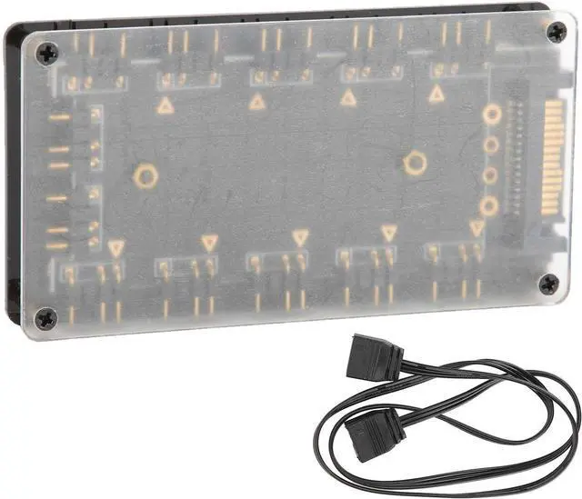 Main image of RGB Fan Hub Splitter 10 in 1 Interface Extension Effective Cable Management for brandA brandM Aura Motherboard Fans