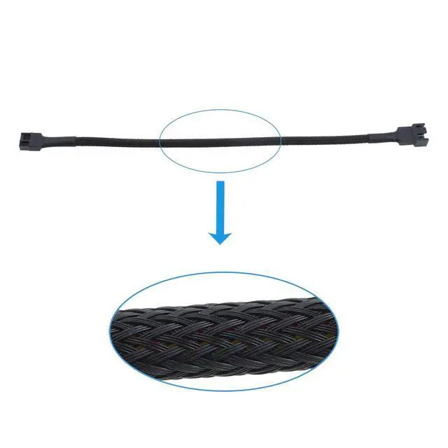 Alt view image 4 of 6 - 12pcs 10.6 inch 4-Pin PWM Fan Splitter Cable PC Fan Extension Cable, CA PWM Fan Extension Cable for Computer ATX Case Cooling Fan Cable