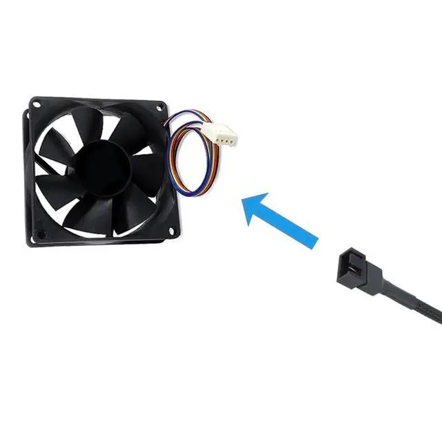 Alt view image 5 of 6 - 12pcs 10.6 inch 4-Pin PWM Fan Splitter Cable PC Fan Extension Cable, CA PWM Fan Extension Cable for Computer ATX Case Cooling Fan Cable