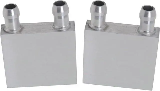 Main image of Water Cooling Block ZCZQC 2PCS 40 x 40 x 12mm Silver Aluminum Liquid Water Cooler Endothermic Head Heat Sink System for PC Computer CPU Graphics Radiator Heatsink