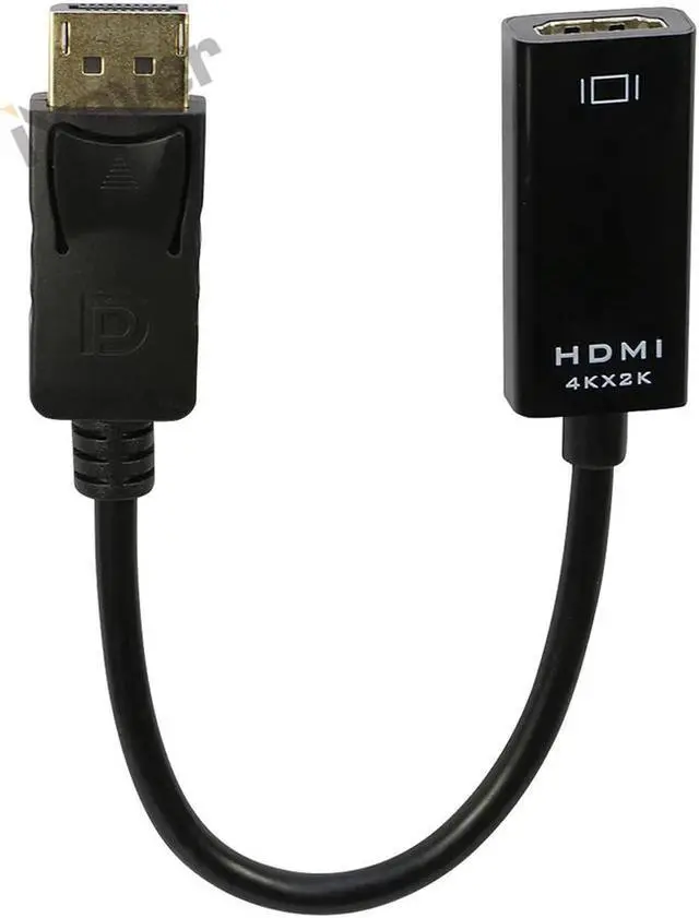 Alt view image 7 of 7 - 4K DisplayPort to HDMI Adapter Cable 2Pack, iXever DP to HDMI Converter Adaptor Compatible for HP, Dell, GPU, AMD, NVIDIA, Male to Female,Uni-Directional