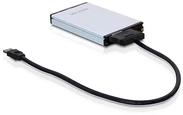 Alt view image 2 of 7 - 50cm Dual Power 12V and 5V eSATAp Power ESATA USB 2.0 Combo to 22Pin SATA Cable for 2.5" 3.5" Hard Disk Drive