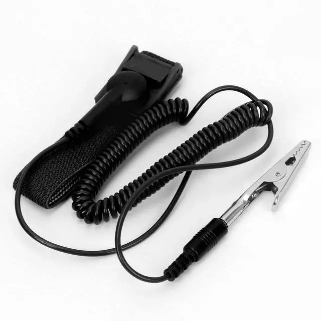 Alt view image 4 of 7 - WISDUM Anti Static Wrist Strap, 11" Antistatic Wrist Band Grounding Bracelet ESD Wrist Strap Adjustable wristband with Alligator Clip, Extra Long Cord for PC Computer Building Electronics Repair