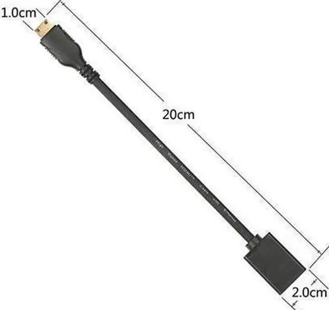 Alt view image 2 of 4 - Mini HDMI to HDMI Adapter Mini HDMI to HDMI Cable 4K×2K for DSLR CameraLaptop Camcorder Tablet and Graphics Video Card