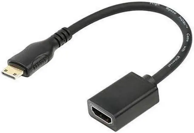 Main image of Mini HDMI to HDMI Adapter Mini HDMI to HDMI Cable 4K×2K for DSLR CameraLaptop Camcorder Tablet and Graphics Video Card