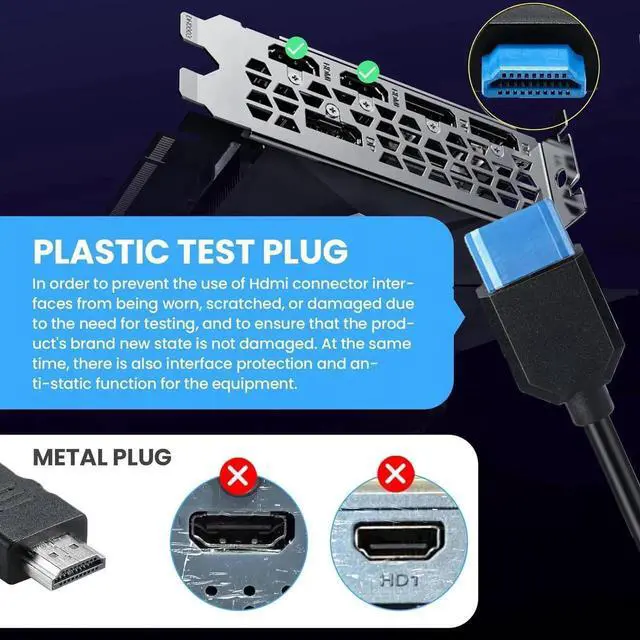 Alt view image 6 of 7 - 8K HDMI Cable 3.3feet/1M, 48Gbps Ultra-Thin Short HDMI Cable, Standard HDMI Male to HDMI Male Cable with 8K 60Hz Video and 3D HDR for TV/Xbox, Monitor,PC ect (Male to Male)