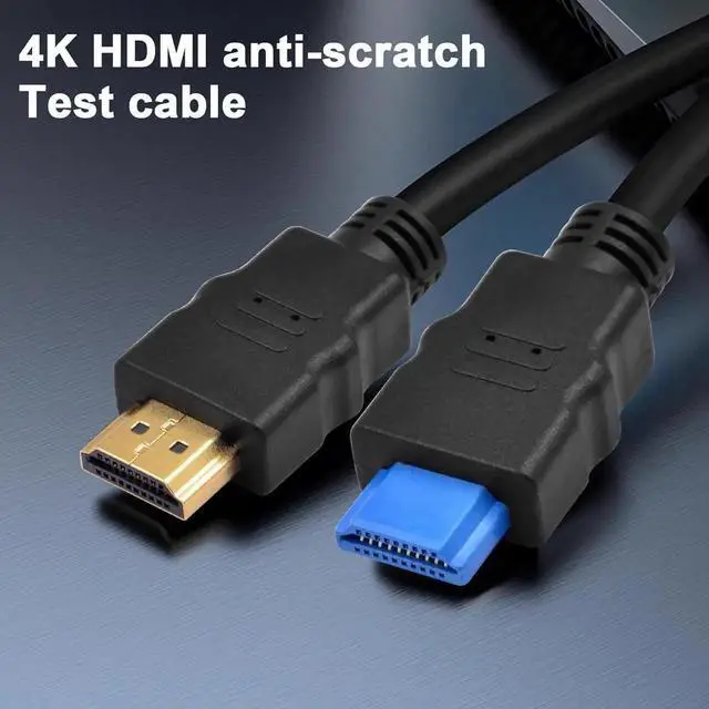 Alt view image 2 of 7 - DIXSG 4K HDMI to HDMI Cable, HDMI Cable High Speed HDMI 2.0 Cord, Short HDMI Male to Male Supports 4K@60Hz 18Gbps, with Silicone HDMI Port Suitable for Factory Testing 3.3FT /1M