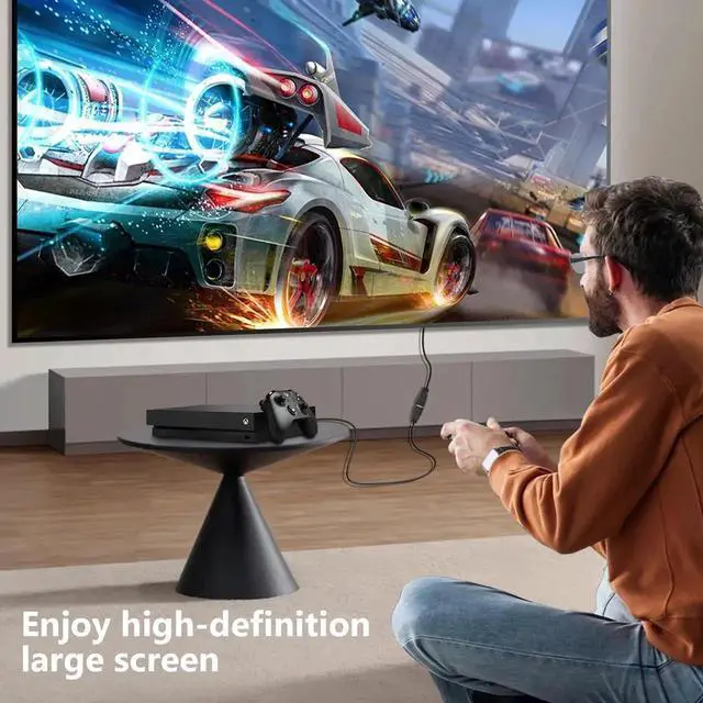 Alt view image 2 of 4 - HDMI Extension Cable 3 Feet, 2 Pack HDMI Extender Cable High Speed HDMI Male to Female Adapter Cable 1080P HDMI Video Cord for HDTV, Monitor, PC, Laptop, Projector