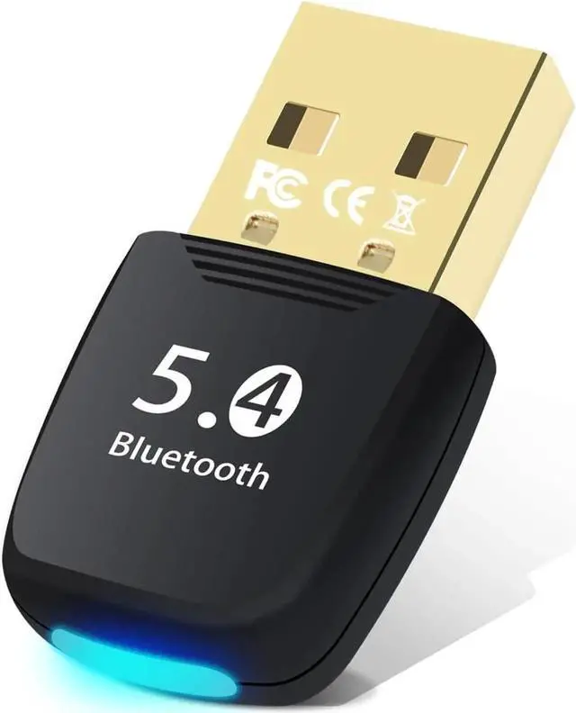 Main image of DIXSG Bluetooth Adapter PC, BT 5.4 Bluetooth Dongle, Bluetooth Dongle USB Adapter, Bluetooth Stick, Low Latency, Plug & Play, with Windows 7/10/8.1/11, for Desktop, Laptop, Headset, Keyboard, Mouse