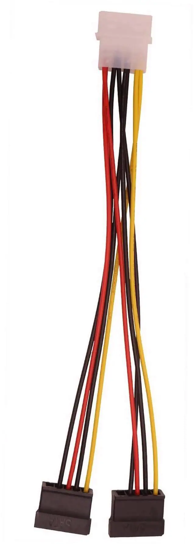 Alt view image 2 of 4 - WISDUM 5Pcs Molex to SATA Power Splitter Y Cable 4Pin Male IDE Molex to Female Dual SATA Power Splitter Adapter Cable Hard Drive Extension Cable Female Cable Adapter