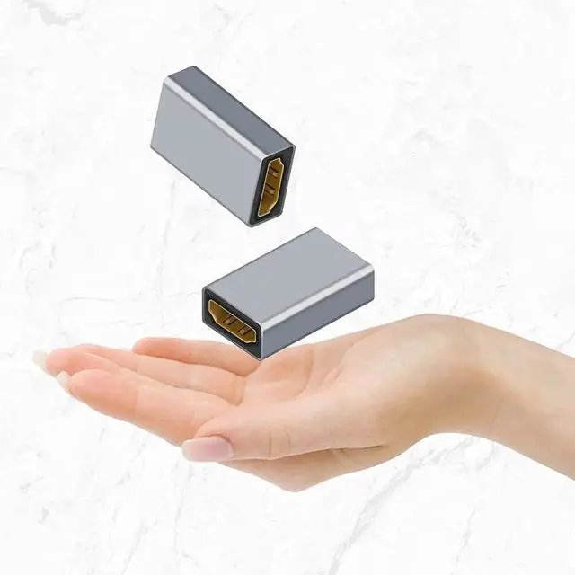 Alt view image 3 of 6 - WISDUM HDMI Female to Female HDMI Coupler Adapter (2 Pack), Female to Female 4K HDMI Extender HDMI Coupler, Support 3D 4K ARC Ethernet