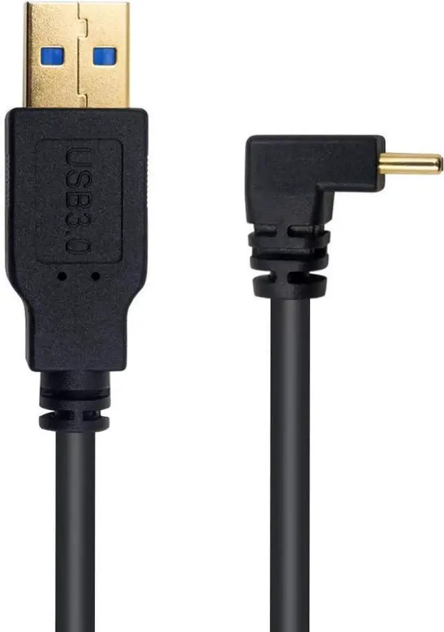 Alt view image 2 of 5 - WISDUM Type C 90 Degree Cable, 1M/ 3.3 ft USB A to USB C Charger Cable, USB 3.0 Type A Male to USB 3.1 Type C Male Fast Charging Upward or Downward Angle USB C Charger Cable Cord