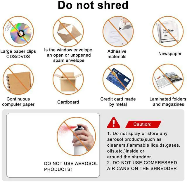Alt view image 7 of 7 - Paper Shredder for Home Use,5 Sheets Small Crosscut Paper Shredder,P-4 Security Level with 2.38-Gallon Basket, 4-Mode Design-Durable & Fast and Jam Proof for Home Office Utilization