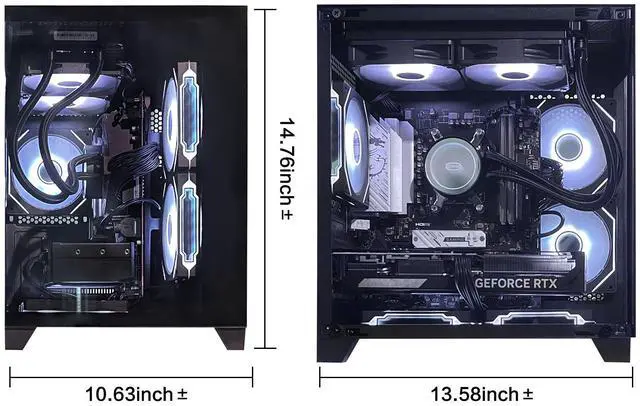 Alt view image 12 of 12 - AOACE - Gaming Desktop -AMD Ryzen5 9600X - NVIDIA GeForce RTX 5070 12G - 1TB M2 - 32GB DDR5 6400MHz - WiFi&Bluetooth - Windows 11 home - Gaming PC