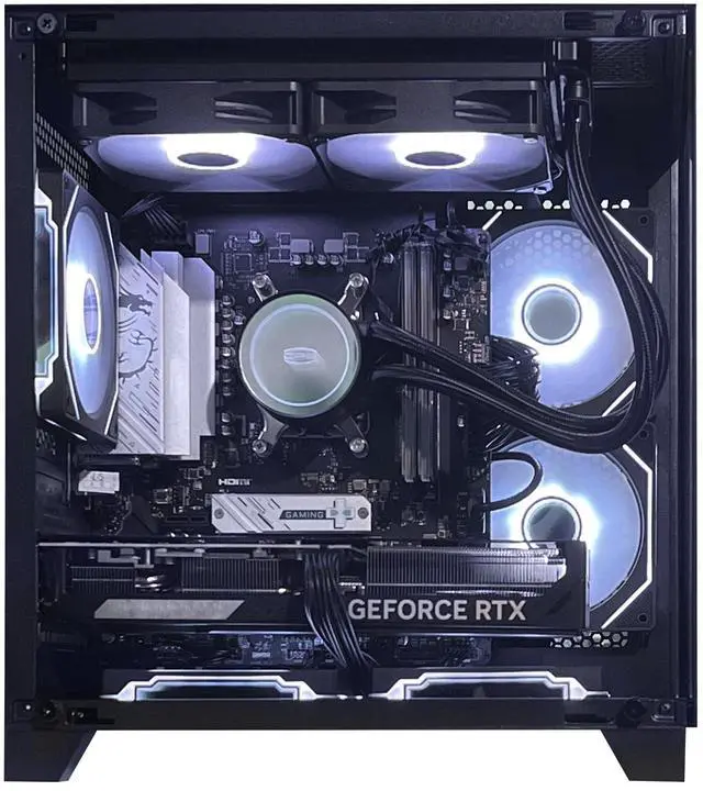 Alt view image 9 of 12 - AOACE - Gaming Desktop -AMD Ryzen5 9600X - NVIDIA GeForce RTX 5070 12G - 1TB M2 - 32GB DDR5 6400MHz - WiFi&Bluetooth - Windows 11 home - Gaming PC