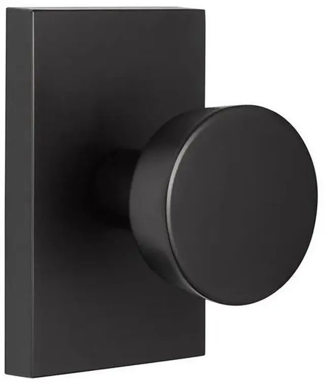 Alt view image 4 of 4 - Emtek 5112ROUUS19 Modern Door Knob  Easy to Install Door Hardware, Black