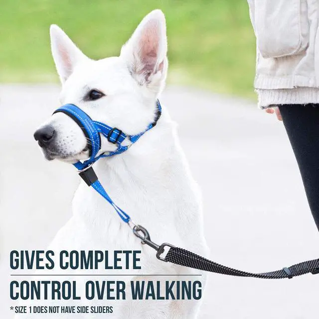 Alt view image 6 of 7 - Adjustable Dog Muzzle - Anti-Bite Training Mask with Traction Control