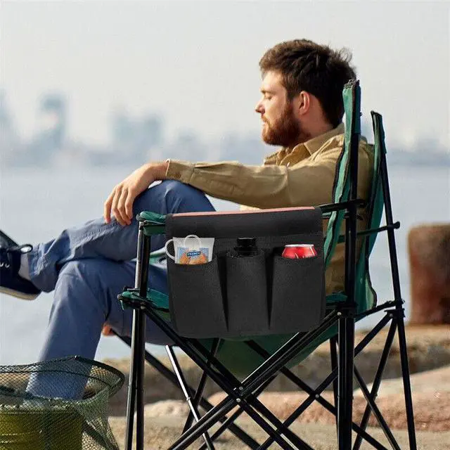 Alt view image 2 of 7 - Camping Chair Side Storage Bag - Portable Multifunctional Hanging Organizer