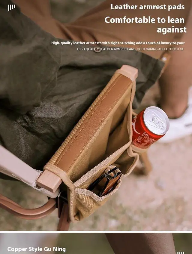 Alt view image 5 of 7 - Camping Chair Side Storage Bag - Portable Multifunctional Hanging Organizer