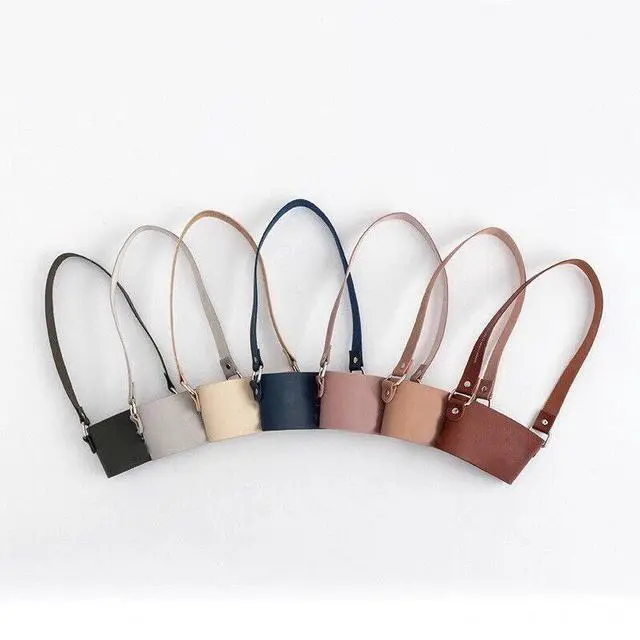 Alt view image 7 of 7 - Handheld Drink Carrier - Insulated Cup Sleeve for Iced Beverages