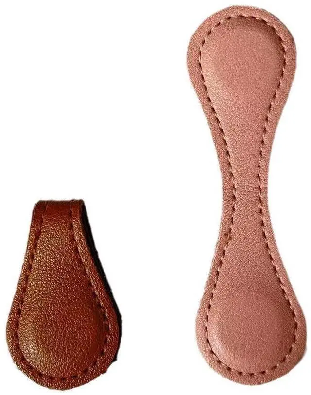 Alt view image 6 of 7 - Leather Magnetic Bookmark - Handmade Pendant Holder with Decorative Buckle