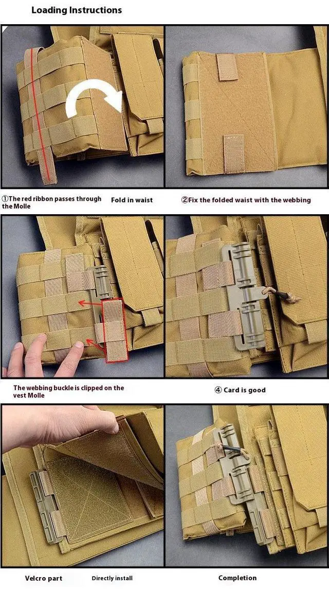 Alt view image 7 of 7 - Universal Molle quick release tactical vest portable tactical vest