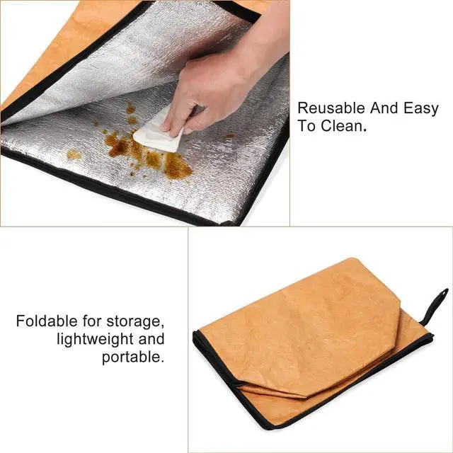 Alt view image 6 of 7 - Thermal Insulation Aluminum Film Bag - Reusable, Large - Capacity, Zippered