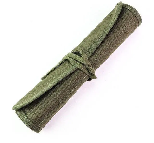 Alt view image 5 of 7 - 22-Hole Canvas Watercolor Pen & Brush Organizer Pouch - Portable (No Pens)