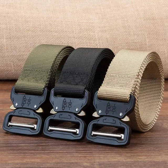 Alt view image 3 of 7 - Quick-Release Tactical Belt - Outdoor Nylon Cobra Buckle Strap