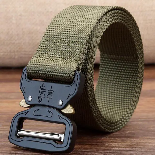 Alt view image 4 of 7 - Quick-Release Tactical Belt - Outdoor Nylon Cobra Buckle Strap
