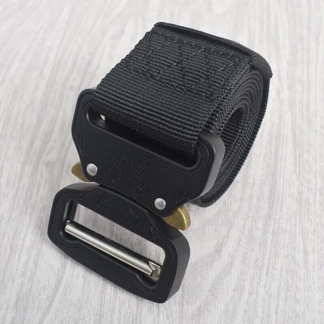 Alt view image 7 of 7 - Quick-Release Tactical Belt - Outdoor Nylon Cobra Buckle Strap