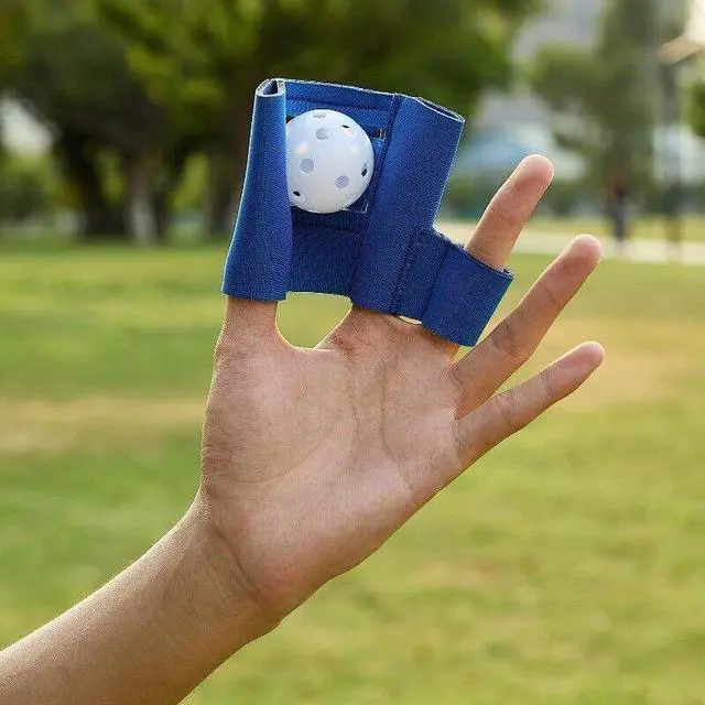 Alt view image 2 of 7 - Mini Baseball Trainer - Catch Net Glove for Solo Practice (Portable)