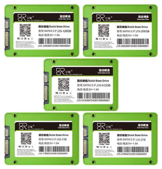 Alt view image 4 of 6 - DUCI J15-512GB SSD, Universal Internal SSD, SATA 3.0, Drive 2.5, for Laptops and Desktop PCs, Speeds up to 510MB/s, for Gaming/Work, Green