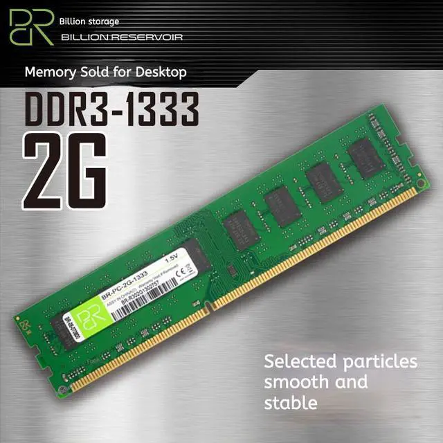 Alt view image 2 of 5 - DUCI D3-2G-1333-PC 3rd Generation Desktop PC Memory Stick with Dual Channel Support, 16 Particles Optional for Gaming and Work, Green