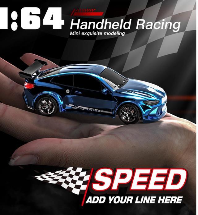 Alt view image 5 of 7 - DUCI KF20 Desktop Drift Car, 4WD Children's Toy RC Car, Full Scale 1:64, Endurance 20 minutes, RC Distance Approx. 30 meters, white (1 Battery)