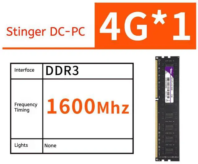 Alt view image 2 of 4 - DUCI D3-4G-1600-PC 3rd Generation Desktop PC Memory Stick with Dual Channel Support, 8 Particles Optional for Gaming and Work