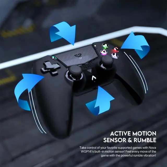 Alt view image 5 of 5 - DUCI NOVA WGP14 Gamepad Wireless,  Dual-mode Wired and Wireless, Suitable for PS3, PS5, RESPONSIVE TOUCHPAD,  Motion Sensing, White