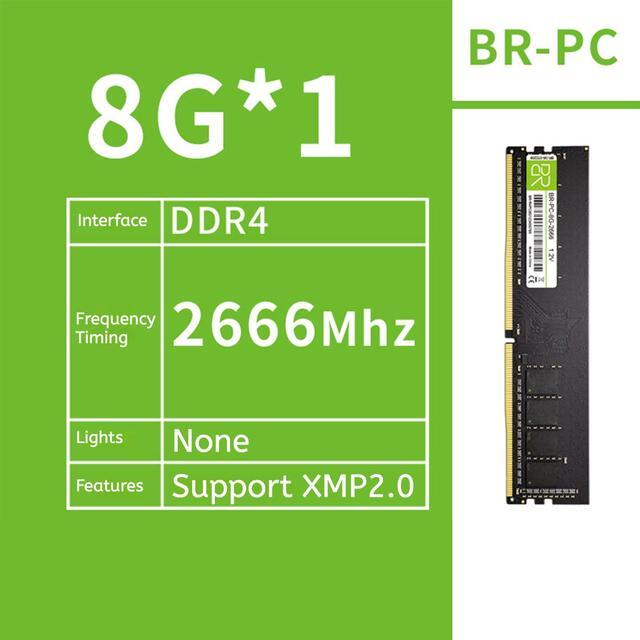 Alt view image 2 of 4 - DUCI D4-8G-2666-PC Quad Desktop PC Memory Stick 2133, available for Gaming and Work, Green