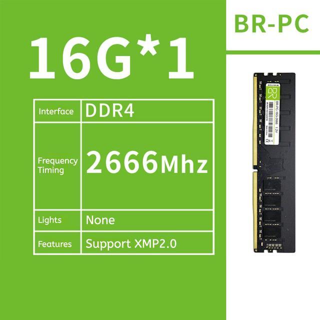 Alt view image 2 of 4 - DUCI D4-16G-2666 PC Quad Desktop PC Memory Stick 2133, 8 particles available for Gaming and Work, Green