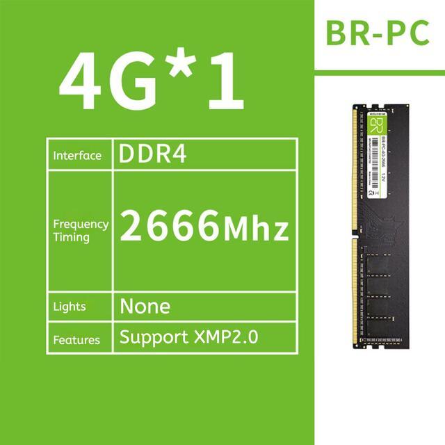 Alt view image 2 of 4 - DUCI D4-4G-2666-PC Quad Desktop PC Memory Stick 2133, available for Gaming and Work, Green