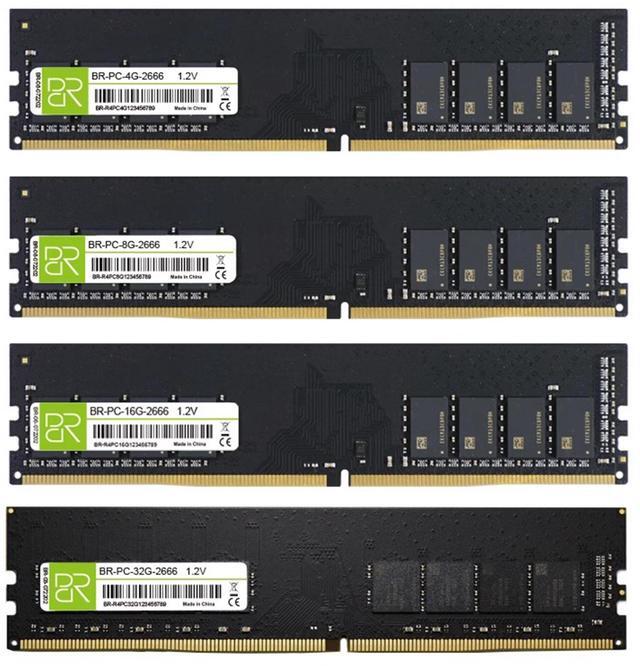 Alt view image 4 of 4 - DUCI D4-4G-2666-PC Quad Desktop PC Memory Stick 2133, available for Gaming and Work, Green