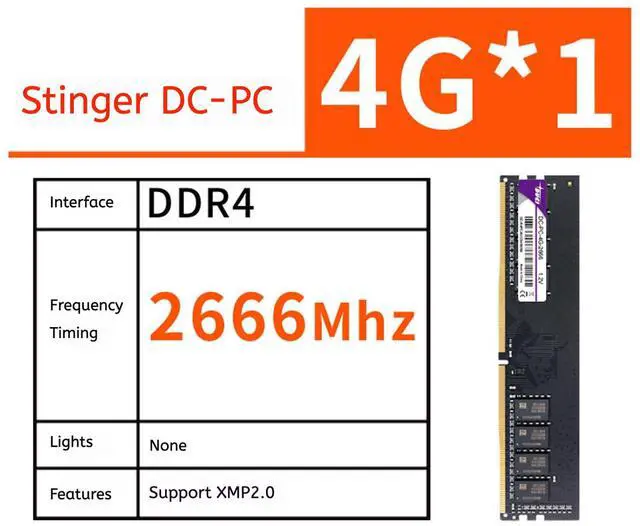 Alt view image 2 of 4 - DUCI D4-4G-2666-PC Quad Desktop PC Memory Stick 2133, available for Gaming and Work