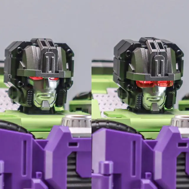 Alt view image 7 of 7 - DUCI GIANTLEGION Transformer Toys, Mechanical Invasion, Giant Legion Heavy Duty Builder, 3 Transformations in 1, ABS Material, LED Magnetic Headlight, Shovel+Mixer, 1 Set, Green