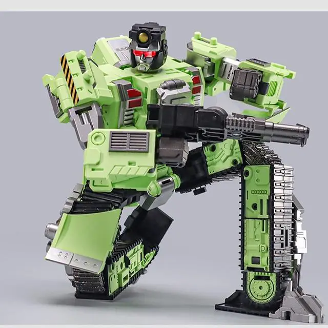 Alt view image 2 of 7 - DUCI GIANTLEGION Transformer Toys, Mechanical Invasion, Giant Legion Heavy Duty Builder, 3 Transformations in 1, ABS Material, LED Magnetic Headlight, Shovel+Mixer, 1 Set, Green
