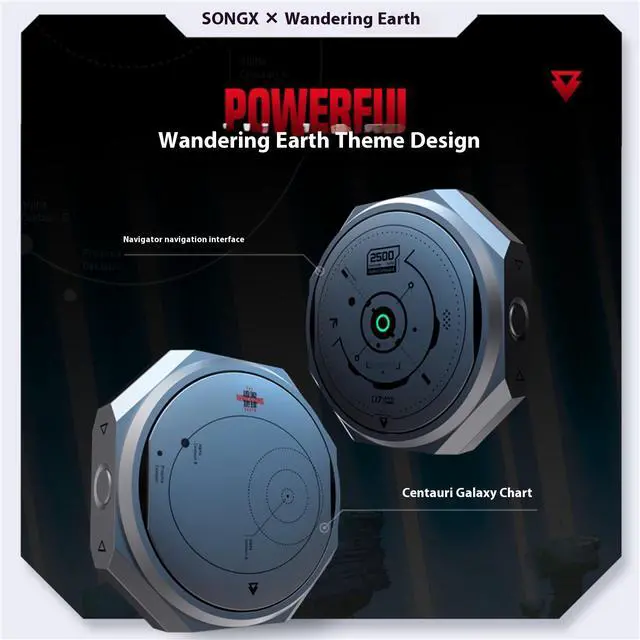 Alt view image 2 of 7 - DUCI Wireless Bluetooth Earphones, Co Branded with Wandering Earth, High Fidelity Sound Quality, Stylish and Simple, Alloy Texture, Ultra Long Battery Life, Grey